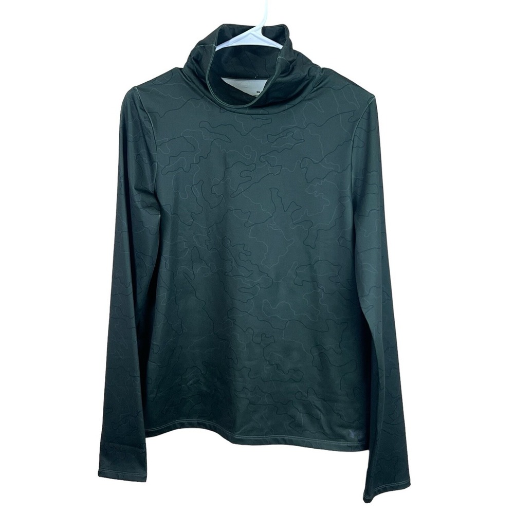 Under Armour Cold Weather Funnel Neck Camo Green Womens Size S Small NWT